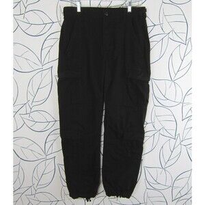 No Boundaries Black Cargo Utility Pants Men's Size 32 x 32 Y2K